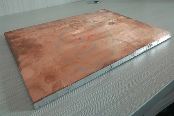 copper steel explosion weld clad plate